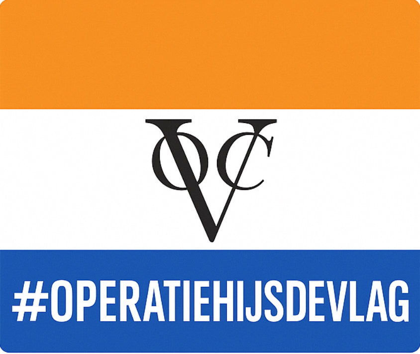 Sticker #OperatieHijsDeVlag – VOC – 25 stuks