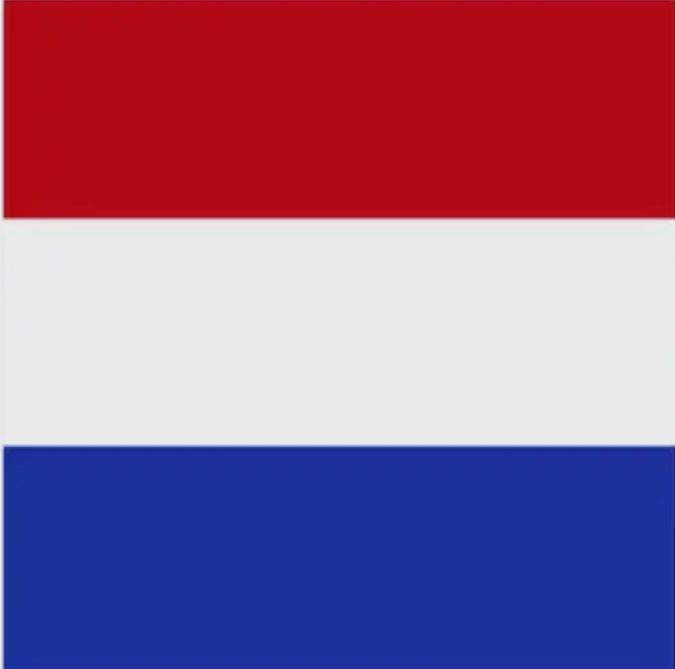Sticker rood wit blauw