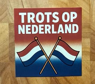 Sticker Trots op Nederland – 25 stuks